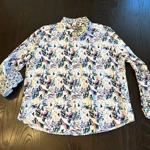 Robert Graham Men’s Dress Button Down Long Sleeve Shirt 2xl